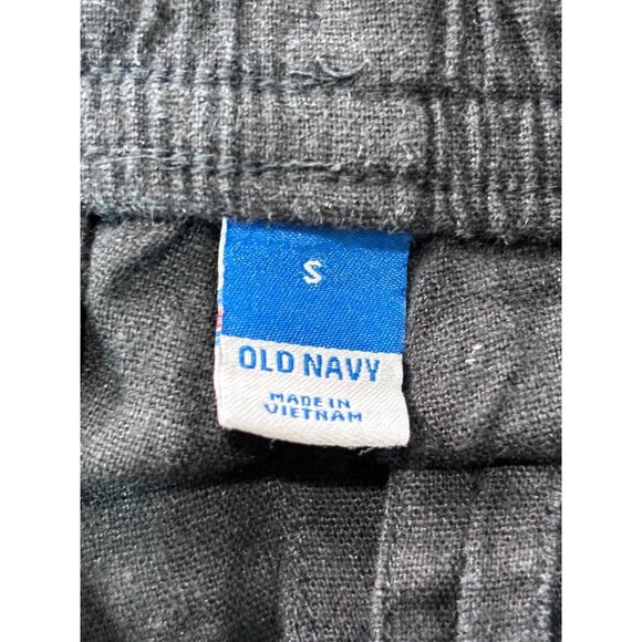 Old Navy Womens Elastic Waist Shorts S Dark Gray Linen & Viscose Blend - Picture 3 of 8